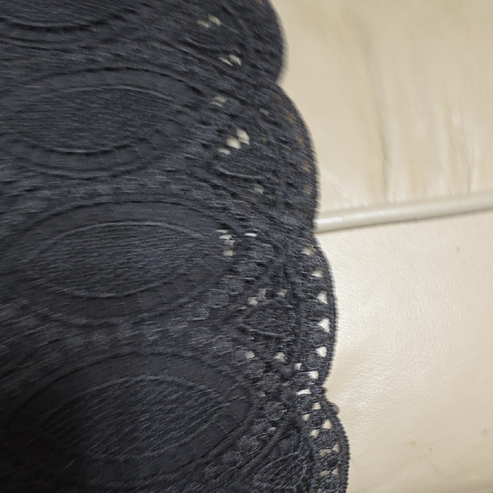 White House Black Market Womens Dress Black Lacy Lined‎ Zips Steaps Sz 6 EUC. - Picture 11 of 11